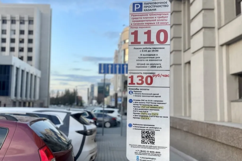 В спальных районах Казани появится порядка 800 новых платных парковочных мест