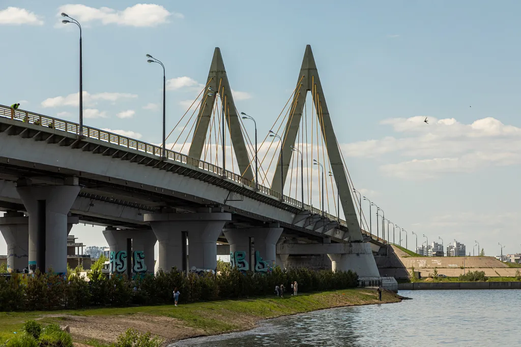 С 1 апреля в Казани закроют на ремонт половину моста Миллениум