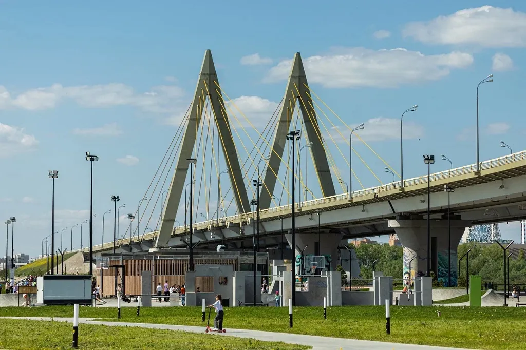Первый этап работ на мосту Миллениум в Казани планируют завершить до конца месяца