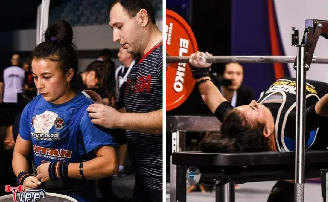 Айгуль Ситдикова - четырехкратная чемпионка мира по жиму 2017, 2018, 2019 и чемпионка мира по троеборью 2021 г.. Фото предоставлено героем статьи