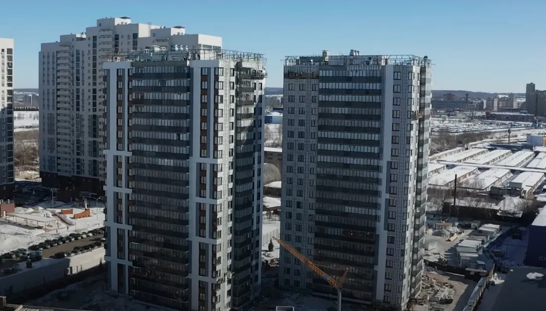 Строительство ЖК Уникум, март 2022. Фото: vk.com/unistroyrf