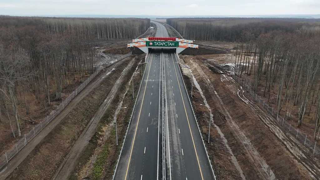 Экодук на границе Чувашии и Татарстана. Фото: Госкомпания «Автодор»