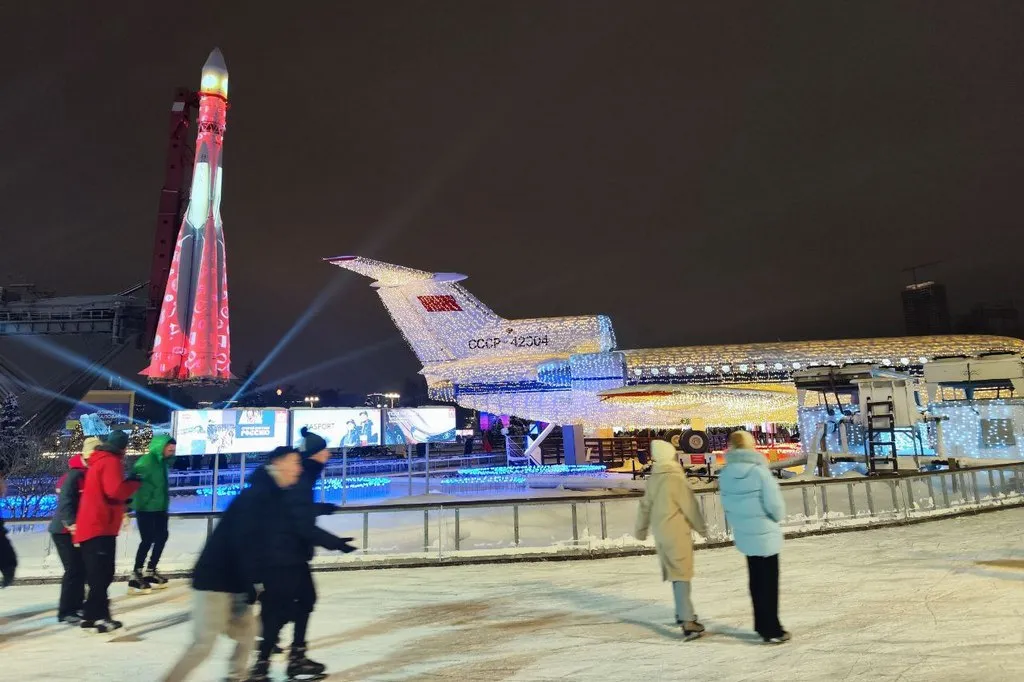 На территории ВДНХ уже работает каток, есть океанариум. 