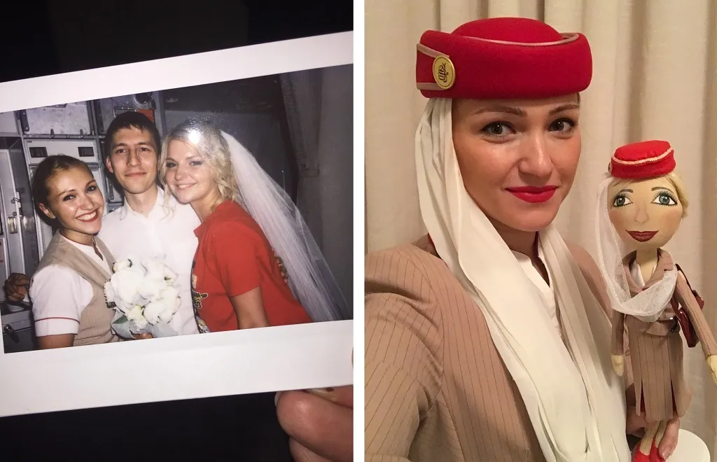 Работая стюардессой, ты должна быть готова ко всему: фоткать красивые пары, поить их шампанским и спасать жизни.