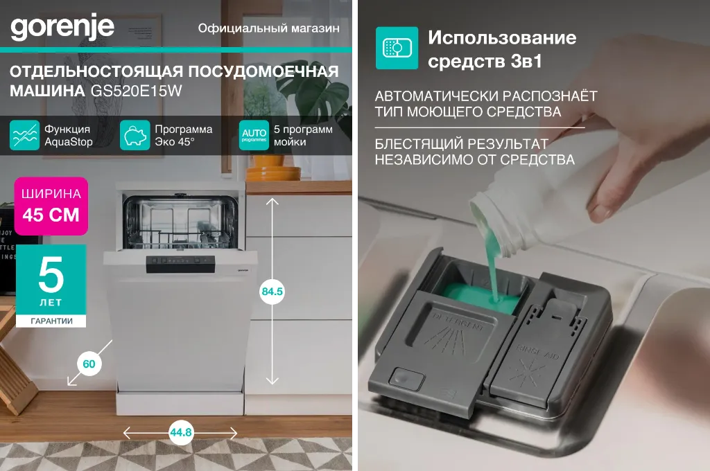 Модель позволяет подключаться к горячей воде. Инфографика: market.yandex.ru