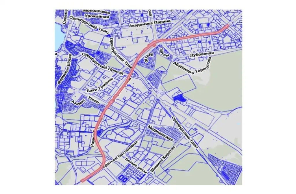 Границы, в которых пройдет второй участок второй линии метро Казани. Скриншот: docskzn.ru