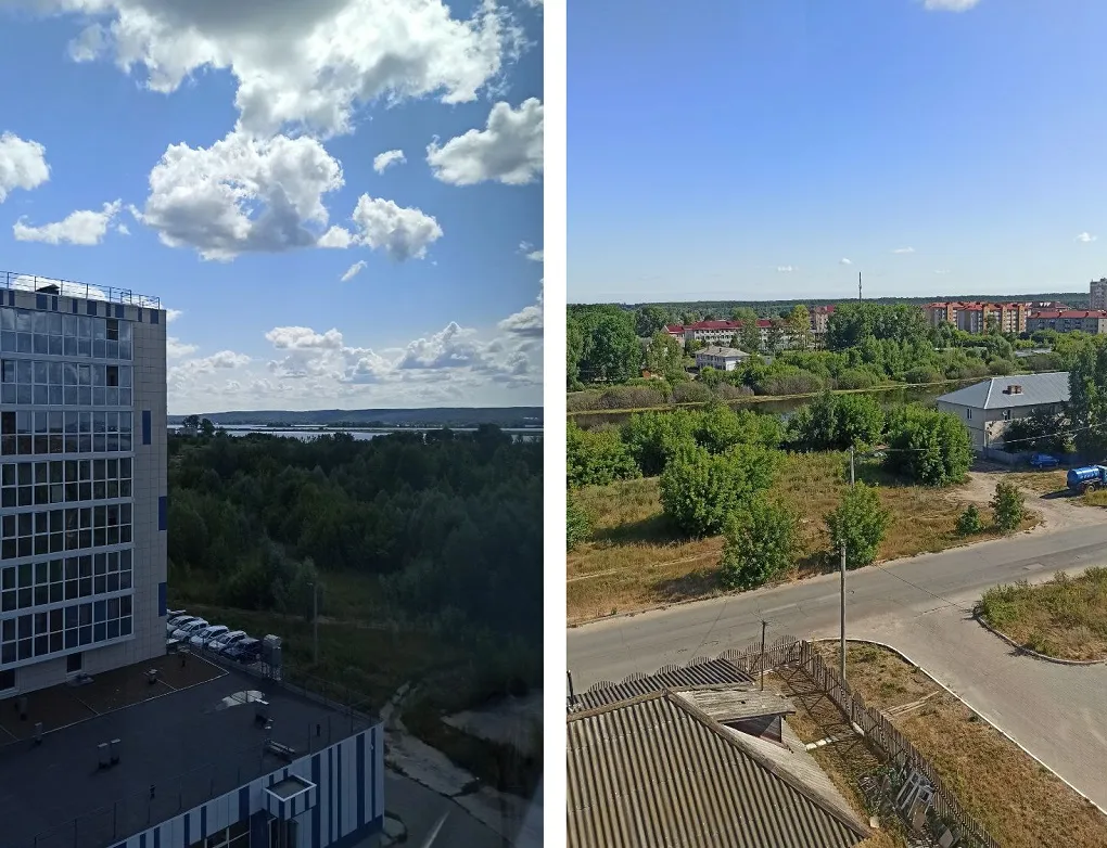 Вид из окна квартиры в Васильево.