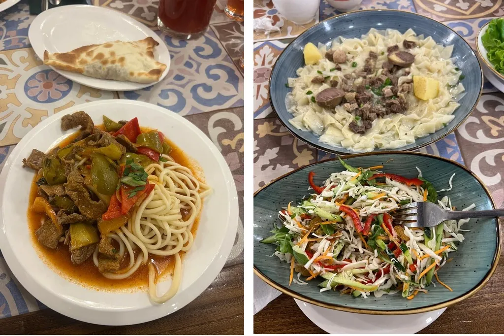 Еда в Киргизии вкусная, это традиционная кухня кочевых народов с акцентом на жирное мясо. Фото предоставлены героиней статьи
