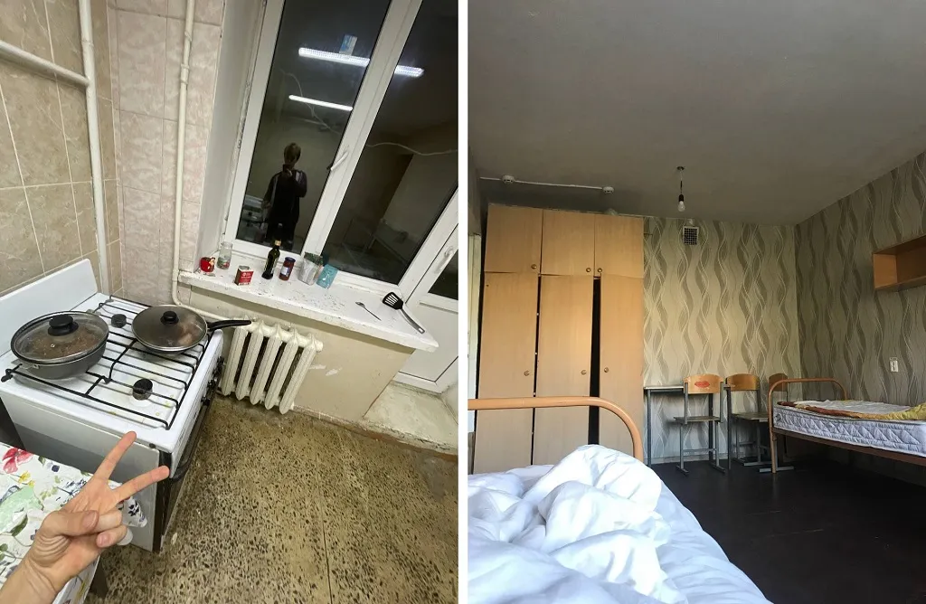 На кухне хранить посуду нельзя, мне приходится заставлять этим весь подоконник возле кровати. Про приватность — вообще молчу.