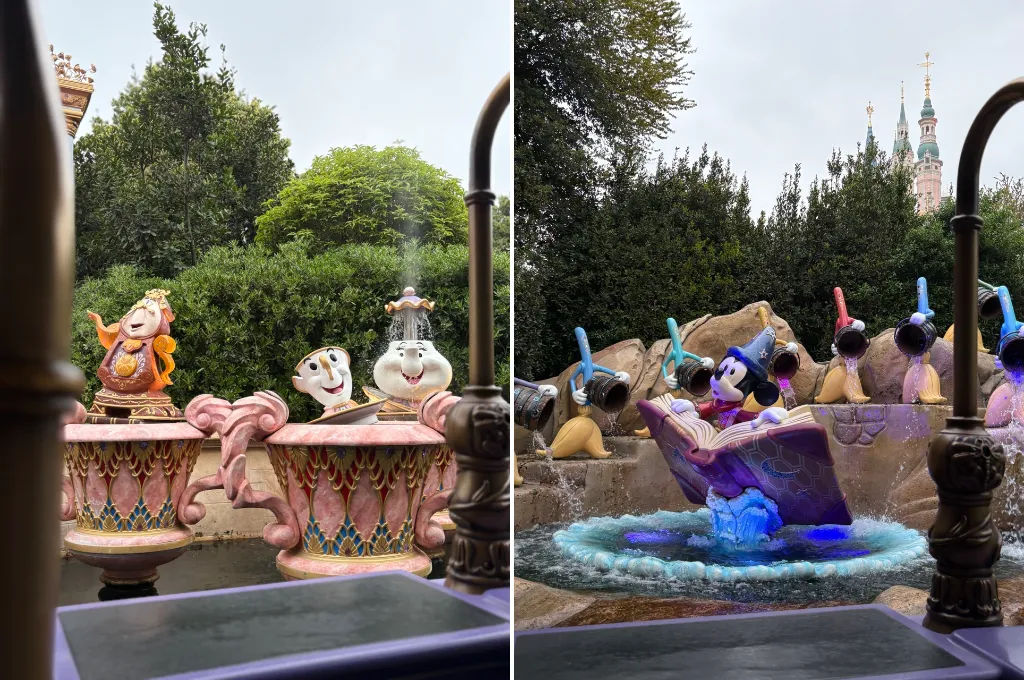 Мы присоединились к лодочной прогулке у замка мимо скульптур персонажей Disney. Фото предоставлено автором статьи