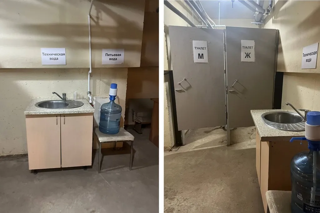 В укрытиях должен быть запас технической воды (1 л на человека), питьевой воды (2-3 л на человека), стационарный или биотуалет из расчета одна кабинка на 100 человек. Фото: Урбан Медиа