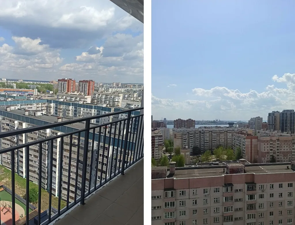 Павел Борисов выбрал квартиру в ЖК из-за красивого вида из окна и его не смущает, что соседние дома находятся очень близко.