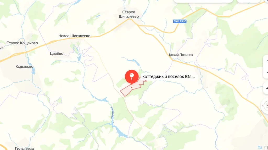 После переезда в Пестречинский район семья Халитовых вновь встала на очередь и получила землю около Нового Шигалеево. Скриншот: Яндекс.Карты