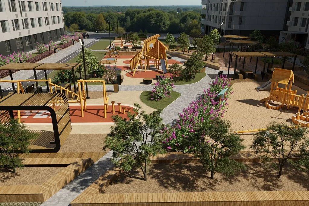 Новый проект от ТСИ «подтянет» инфраструктуру и благоустройство. Рендер: ТСИ