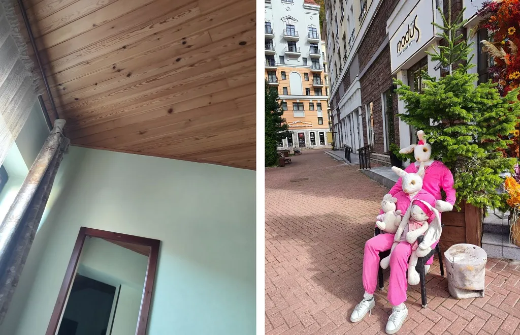 Многим кажется, что отдохнуть на горнолыжных курортах Красной Поляны - удовольствие не из дешевых! На самом деле это не так. Можно снять недорогой отель и питаться в гипермаркетах Перекресток, где есть своя кулинария. Фото предоставлено героем статьи
