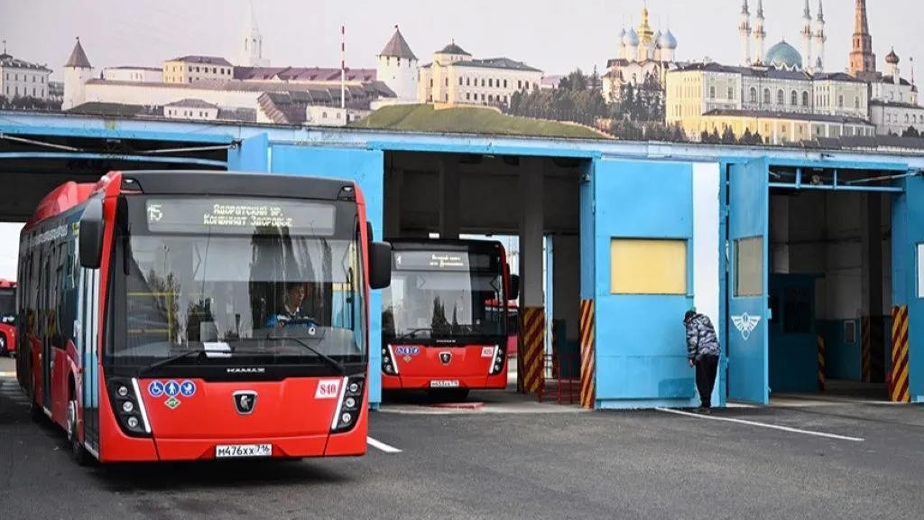По улицам Казани запустили 100 новых автобусов НЕФАЗ