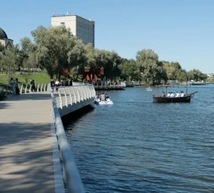 На набережной озера Кабан в Казани появилось помещение для обслуживания будущего фонтана